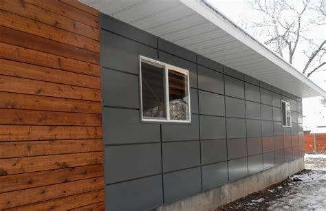 metal siding behind house